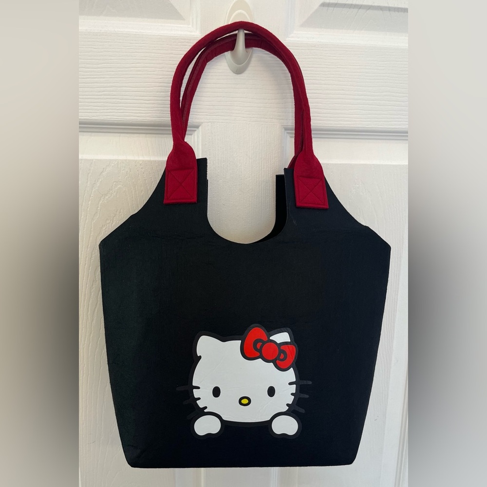 Hello Kitty Black & Red Tote Bag, New